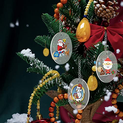 Acrylic Clear Ornament Circle Blanks (50 Count)