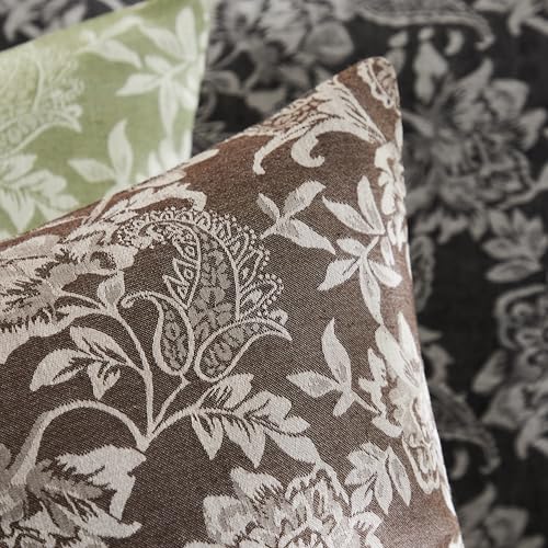 Floral Jacquard Throw Pillow Covers Set of 2 (2 Count)