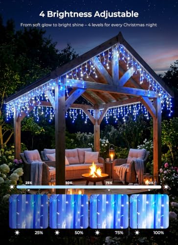 Icicle Outdoor Christmas Lights (40 Foot)