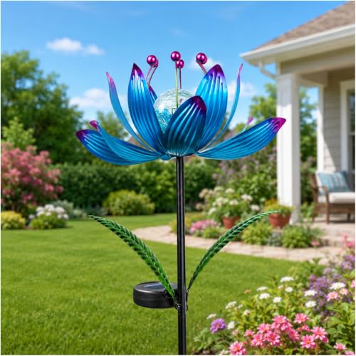 38 Inch Solar Wind Spinner Outdoor
