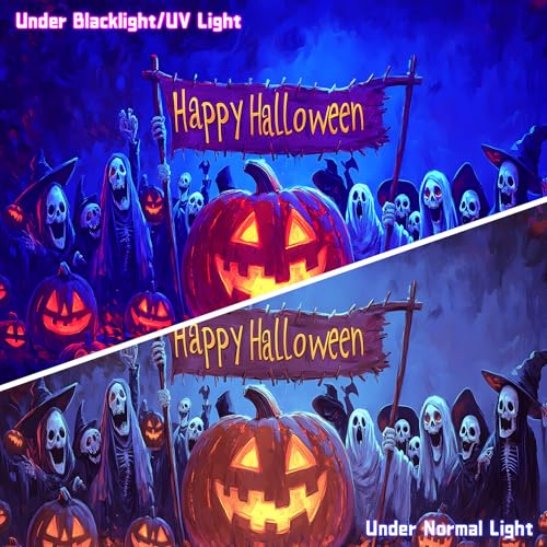 UV Reactive Halloween Tapestry