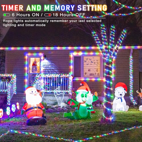 100FT 300 LED Rope Lights for Outside