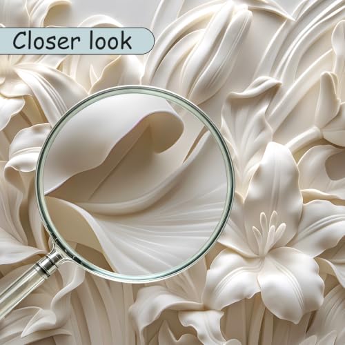 3D Beige Flower Peel and Stick Wallpaper Walls Mural for Bedroom