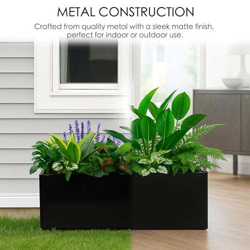 38”Lx15”Wx16”H Large Rectangular Planter
