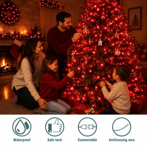 Red Christmas String Lights (500 Count)
