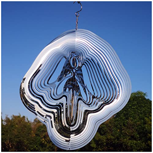 Reflective Angel Wind Spinners Outdoor Garden Decor