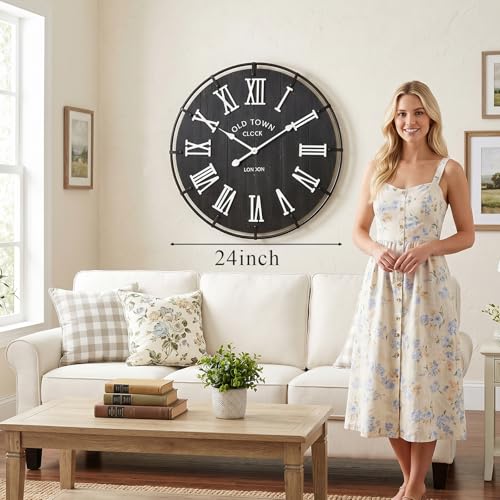 24 Inch Vintage London Style Wall Clock