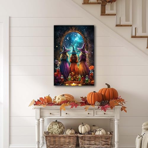 Witch Poster Halloween Fall Wall Art Decor