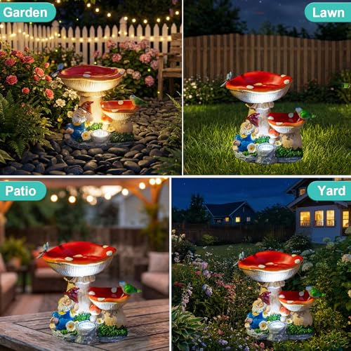 Solar Gnome Statues Figurine Lights