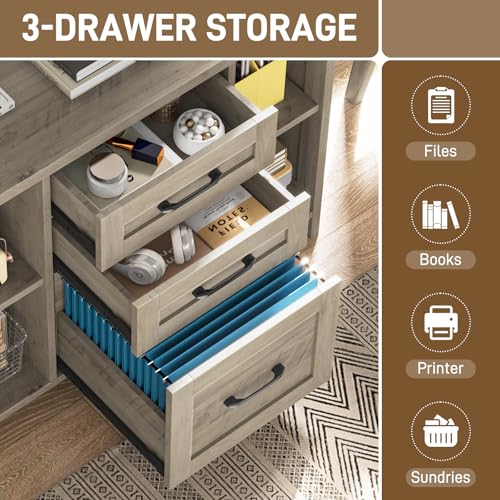 File Cabinet with 3 Drawers