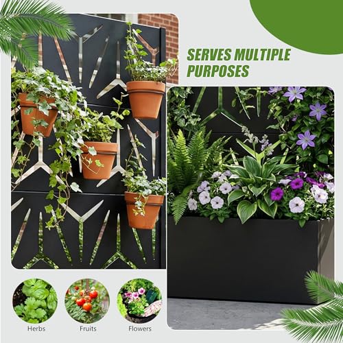 Metal Raised Garden Bed with Trellis