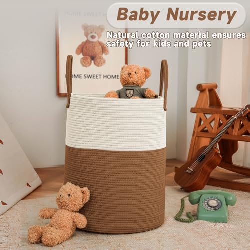 60L Cotton Rope Laundry Basket Hamper