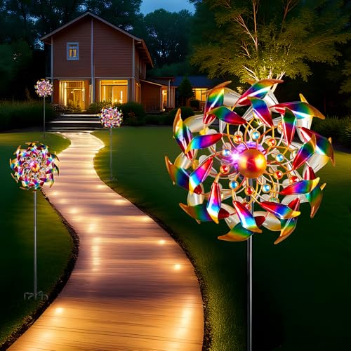 Solar Wind Spinners for Yard and Garden