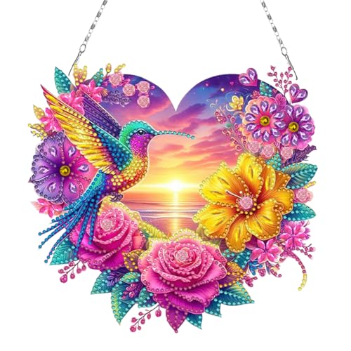 Flowers Hummingbird Diamond Art Kits