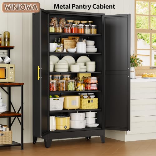 78.7" Tall Metal Pantry Cabinet