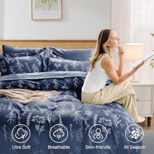 Navy Blue King Comforter Set