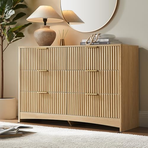 Fluted 6 Drawer Dresser