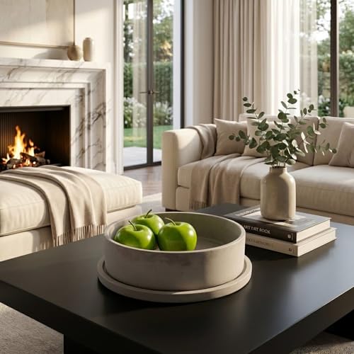 Large Concrete Fruit Bowl