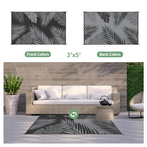 Outdoor Rug 3'x5' Waterproof for Porch