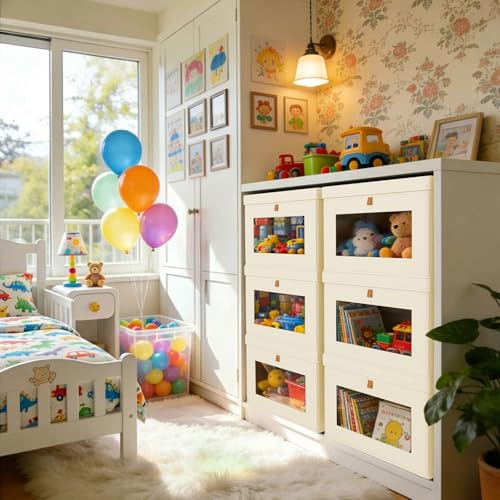 Storage Bins with Lids (5 Count)