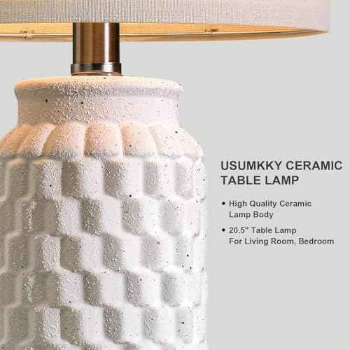 20.5" Ceramic Table Lamps Set of 2 (2 Count)