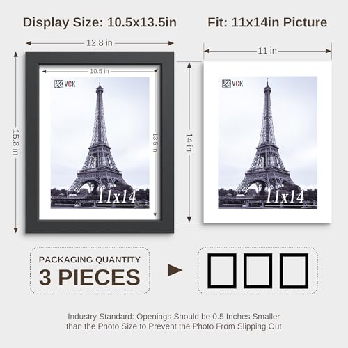11x14 Picture Frames 3 Pack (3 Count)