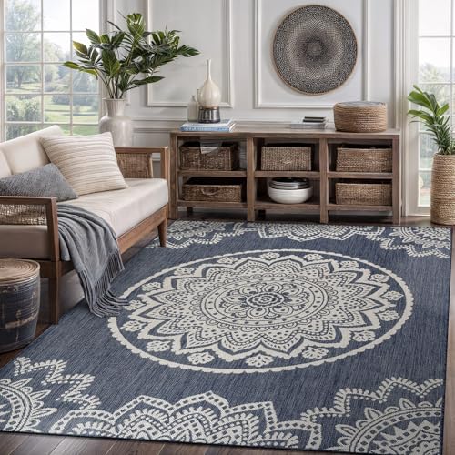 Outdoor Rug 5x7 Modern Area Rugs for Indoor and Outdoor Patios and Porches
