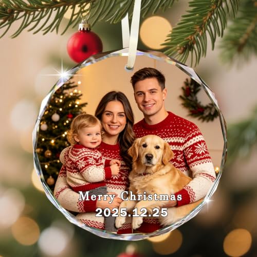 Custom Christmas Ornament Glass
