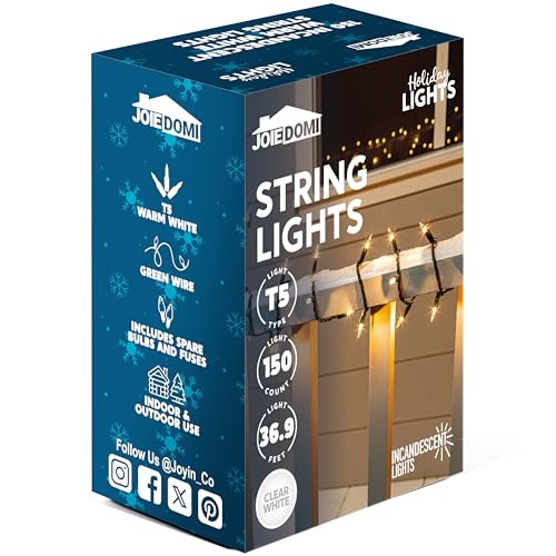 Clear Christmas String Lights Indoor (150 Count)