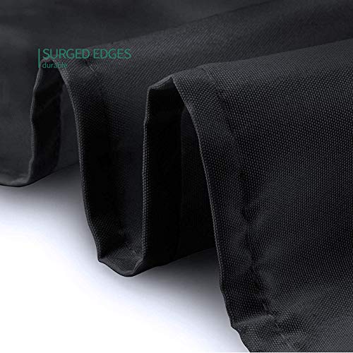 120 Inch Black Tablecloths for Round Tables