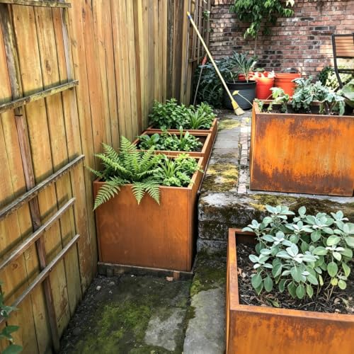 Corten Steel Planter Box 24 Inch
