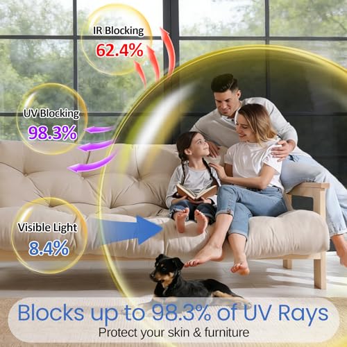 One Way Window Privacy Film with Tools