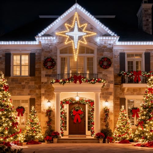 51''Christmas Bethlehem Star Outdoor Light Decor