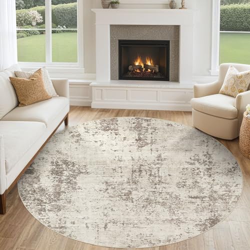 6ft Round Area Rug Living Room Rugs (24 Count)