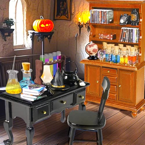 54 Pcs 1 12 Scale Mini Magic House Kit Halloween Miniatures (54 Count)