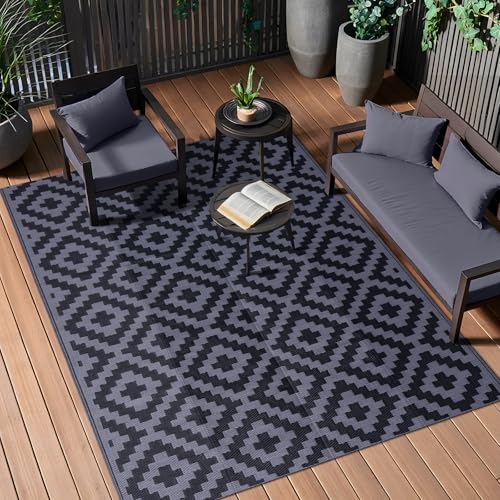 Outdoor Rug 5x8 ft Waterproof Reversible Mat