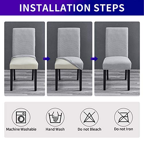 Stretch Chair Covers for Dining Room Set of 6