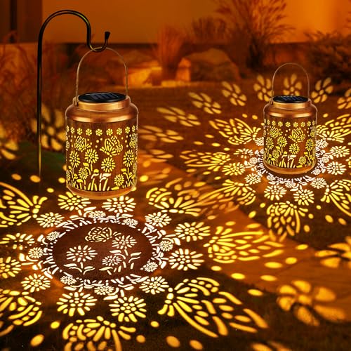 Butterfly Solar Lantern Lights 2 Pack (2 Count)