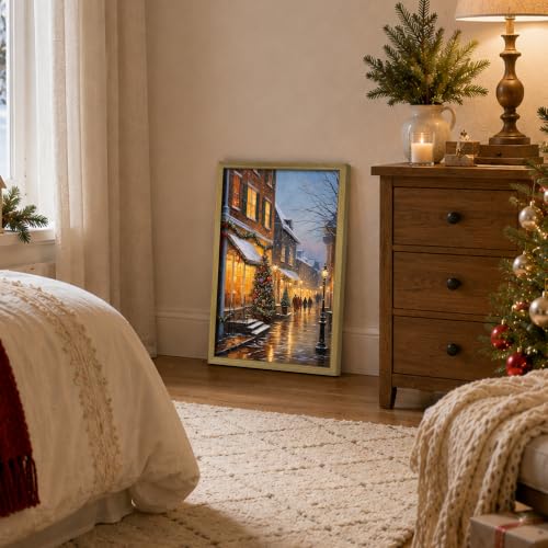 Vintage Christmas Wall Art 16x24 Inch