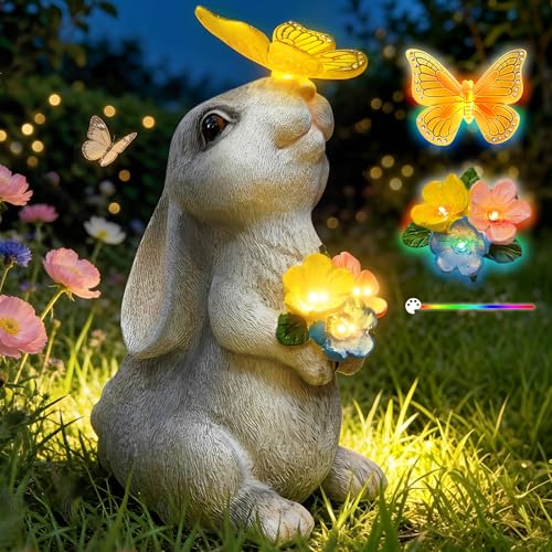 Garden Bunny Statue Outdoor Decor for Halloween