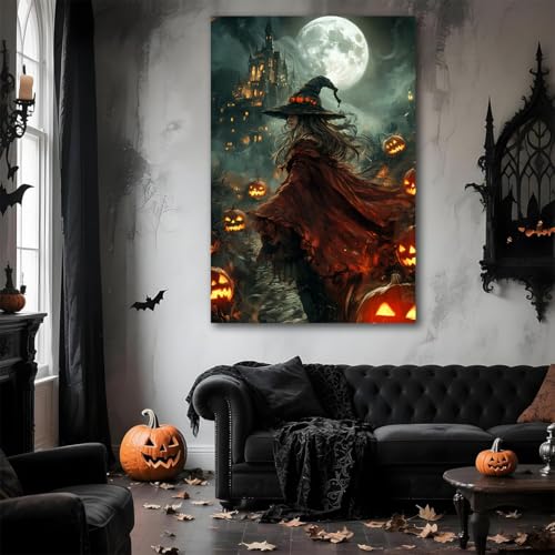 Dark and Moody Gothic Witch Poster Wall Art