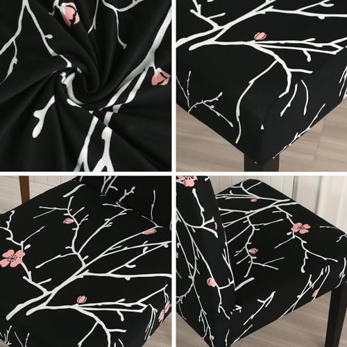 Pattern Chair Covers for Dining Room Set of 4