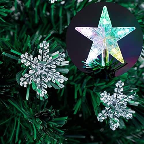 7 ft Pre Lit Optical Fiber Christmas Artificial Tree