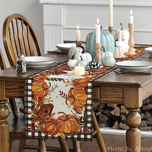 210 GSM Fall Table Runner Home Party Decor 13x72 Inch
