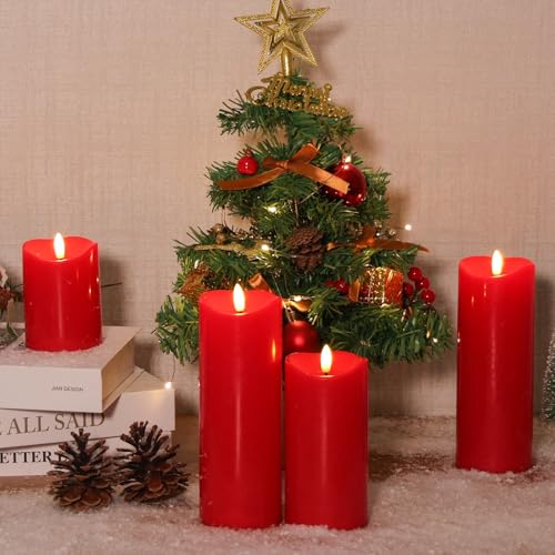 Outdoor Flameless Candles with Remote Timer (3 Count)