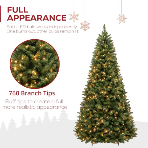 6ft Prelit Artificial Christmas Tree with 230 Warm White LEDs