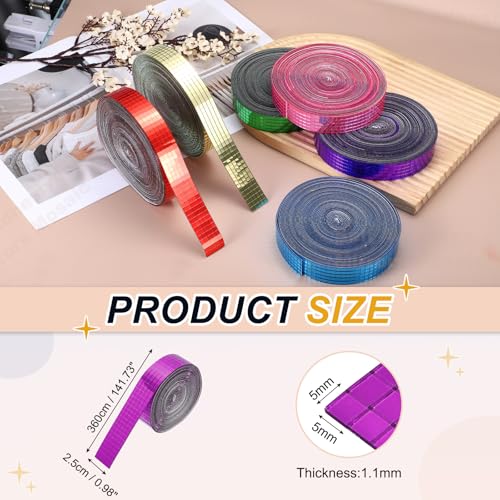 5x5mm Self Adhesive Mirrors Mosaic Tiles (3600 Count)