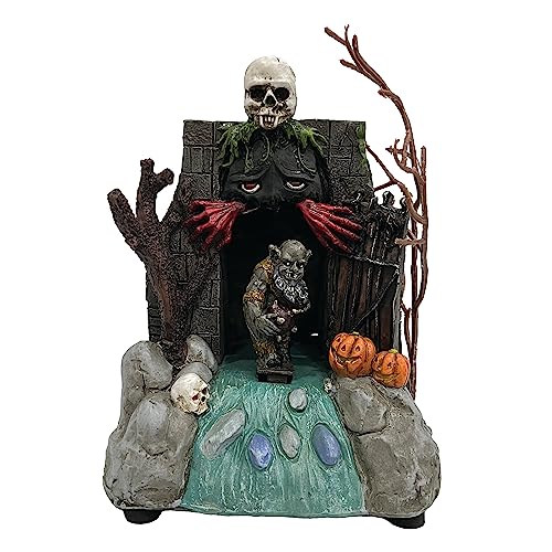 Animated Drainpipe Ghoul Halloween Figurine