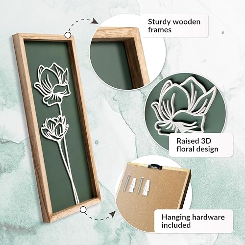 3d Green Wall Art