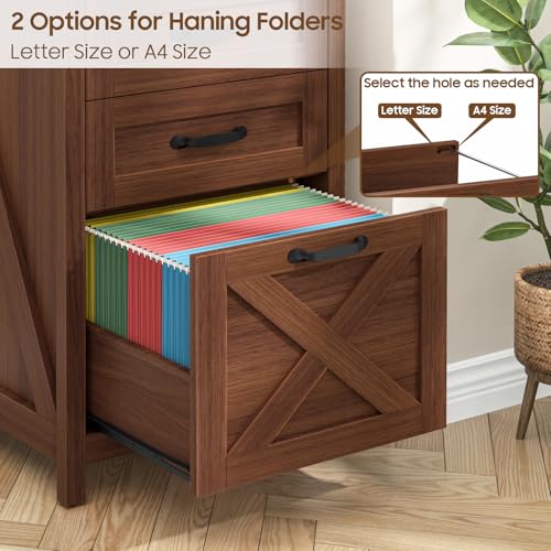 Vertical File Cabinet with 3 Drawers for Home Office
